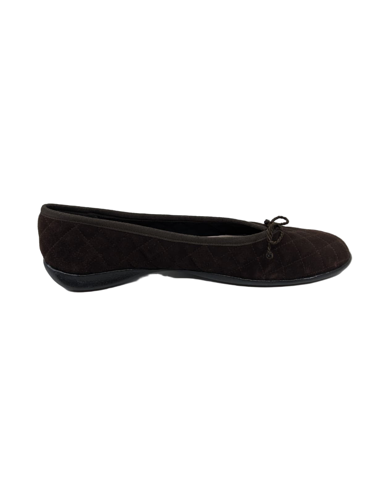 Luxe Brown Suede Paul Mayer Ballet Flats