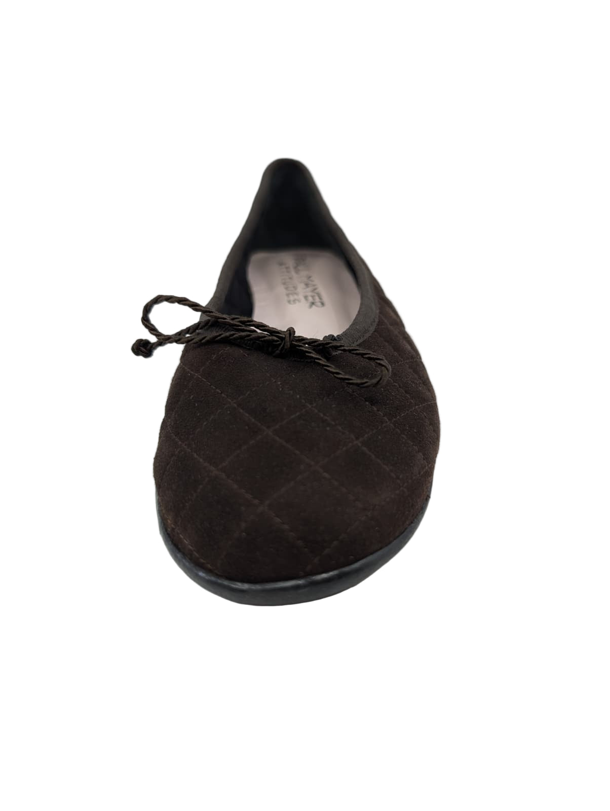 Luxe Brown Suede Paul Mayer Ballet Flats