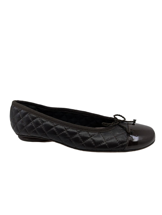 Go Fantasy Brown Leather Paul Mayer Ballerina Flat