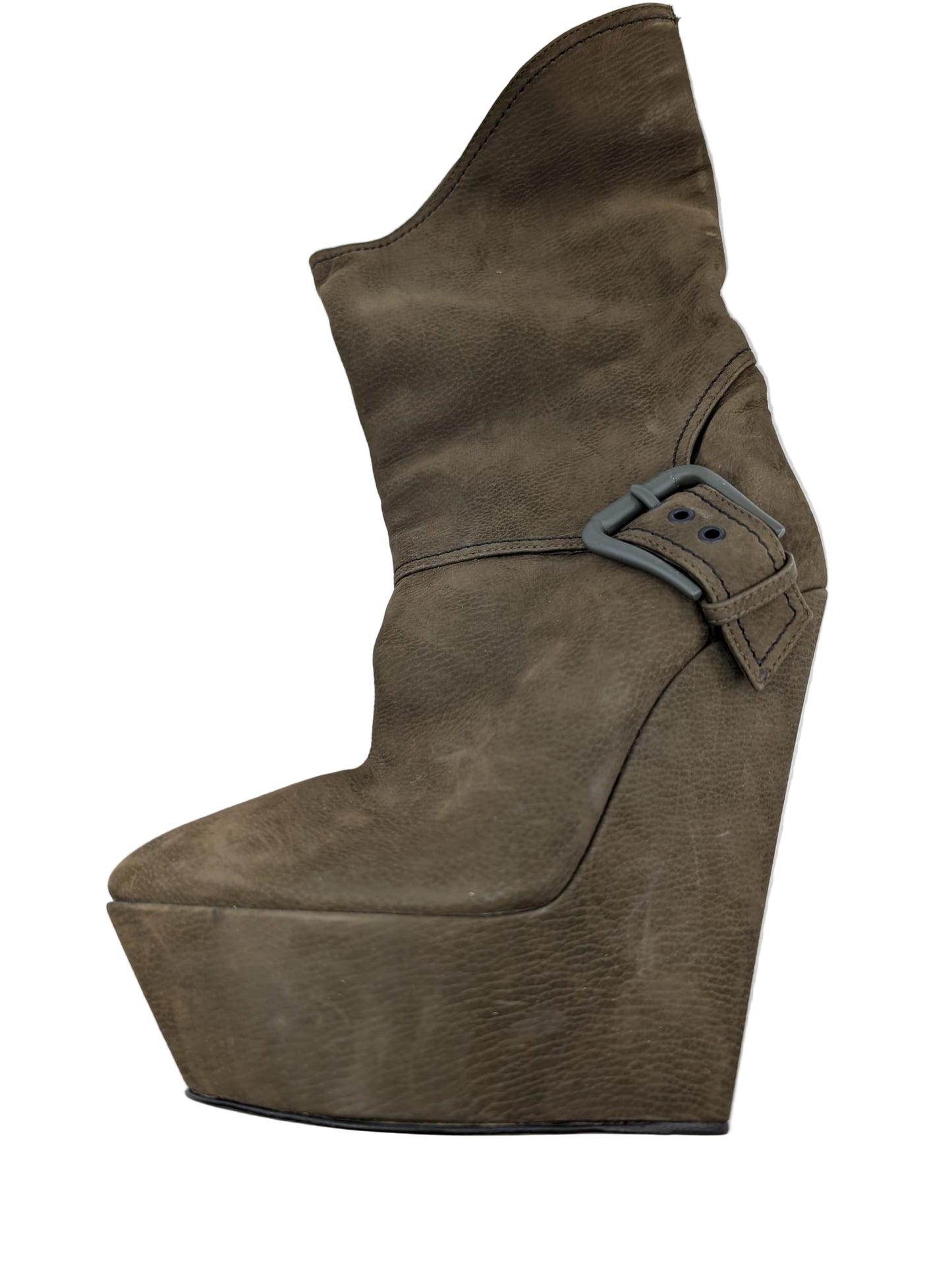 Giuseppe Zanotti Green Wedge Boots