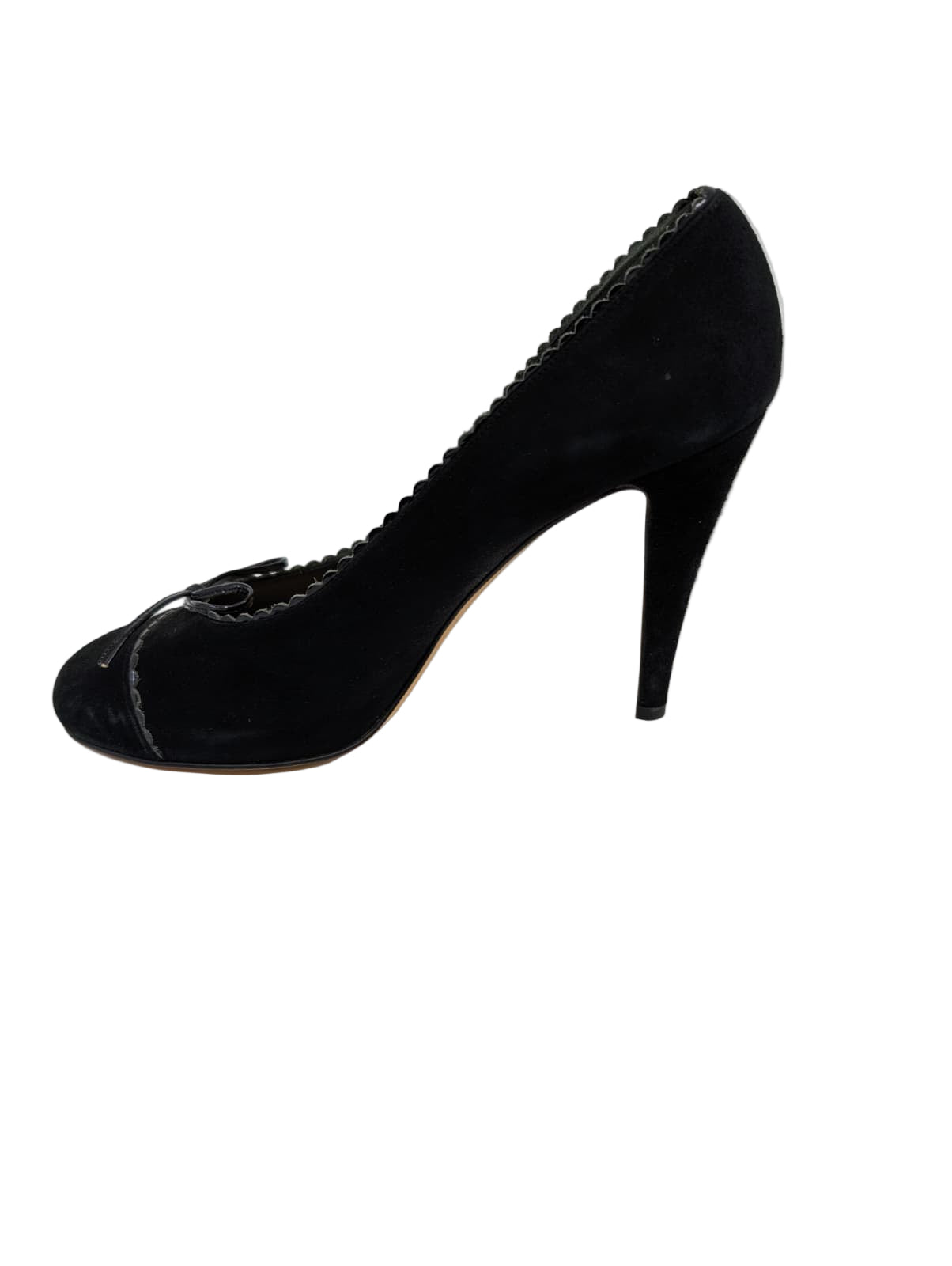 Black Suede Butter Pumps