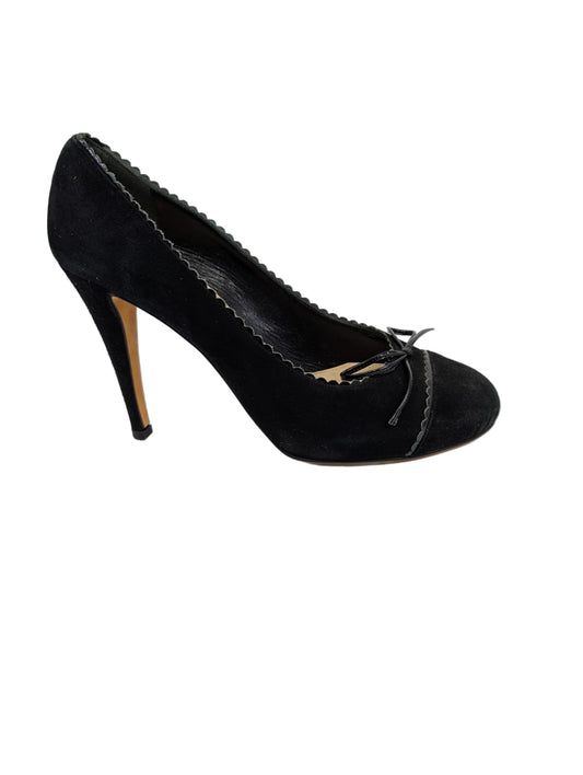 Black Suede Butter Pumps