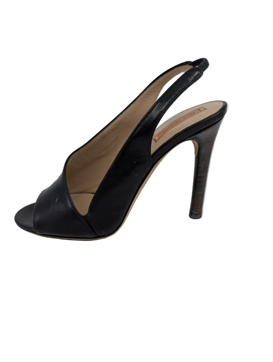 Black Leather Reed Krakoff Slingback Pumps