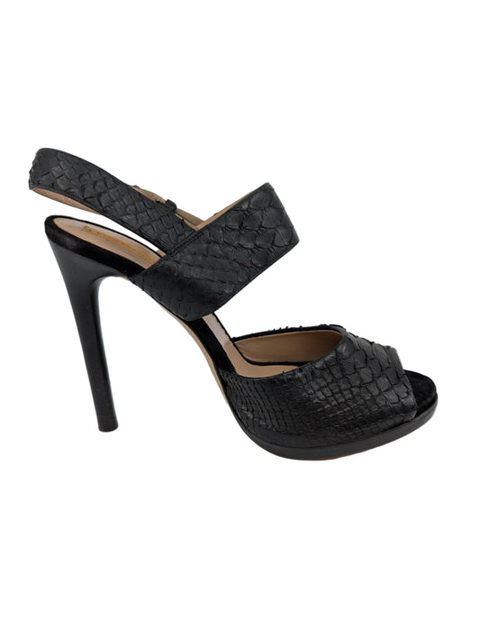 23-15 Python Black Calf Reed Krakoff Sandals
