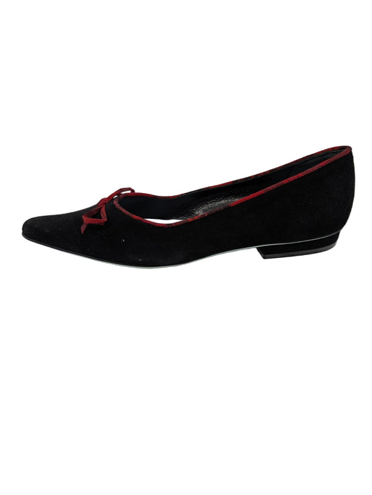 Thyra Black Suede Cynthia Rowley Ballet Flats
