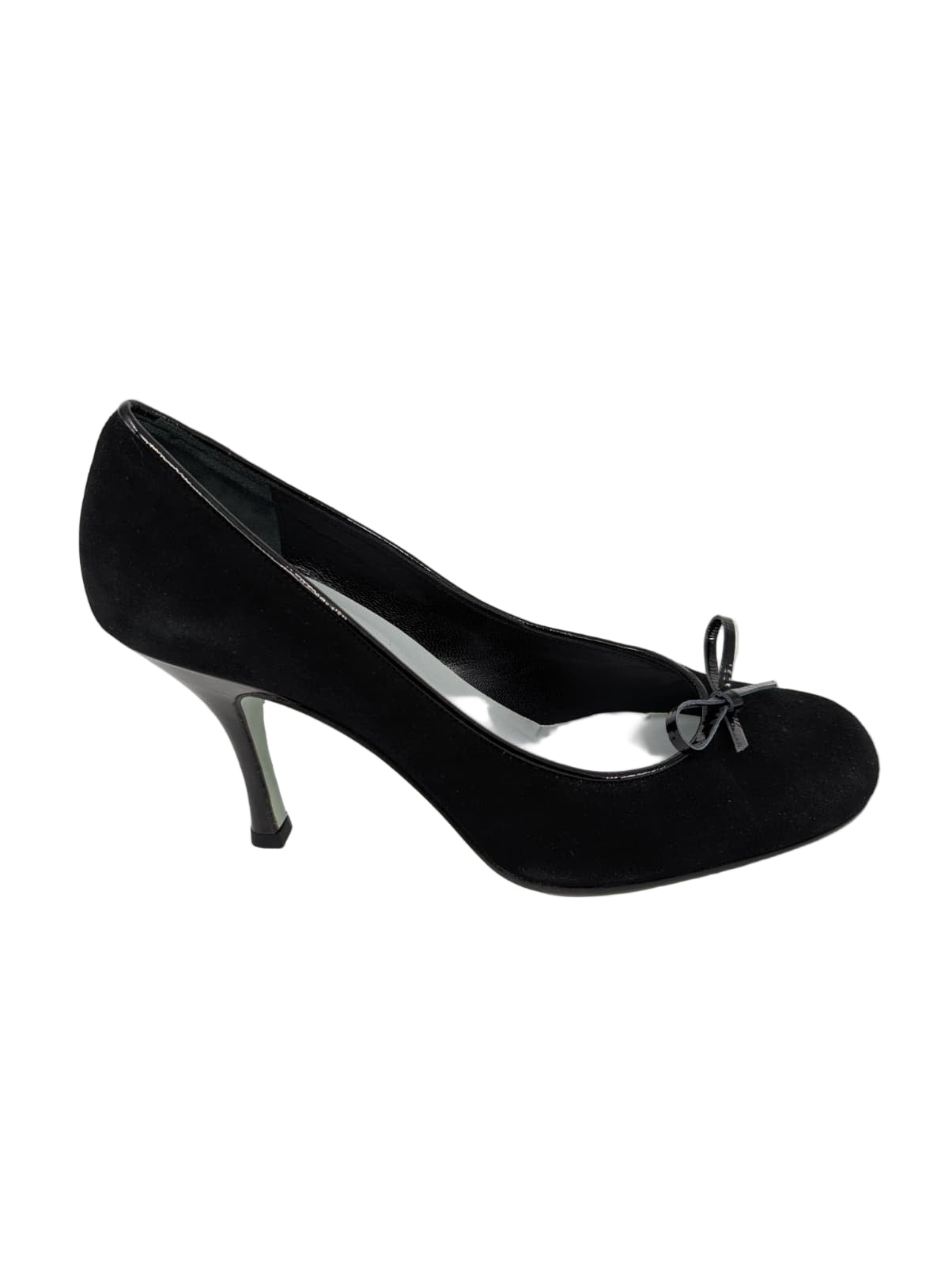 Teacup Black Suede Cynthia Rowley Pumps