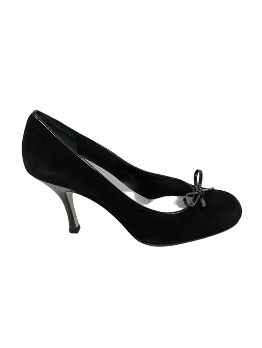 Teacup Black Suede Cynthia Rowley Pumps