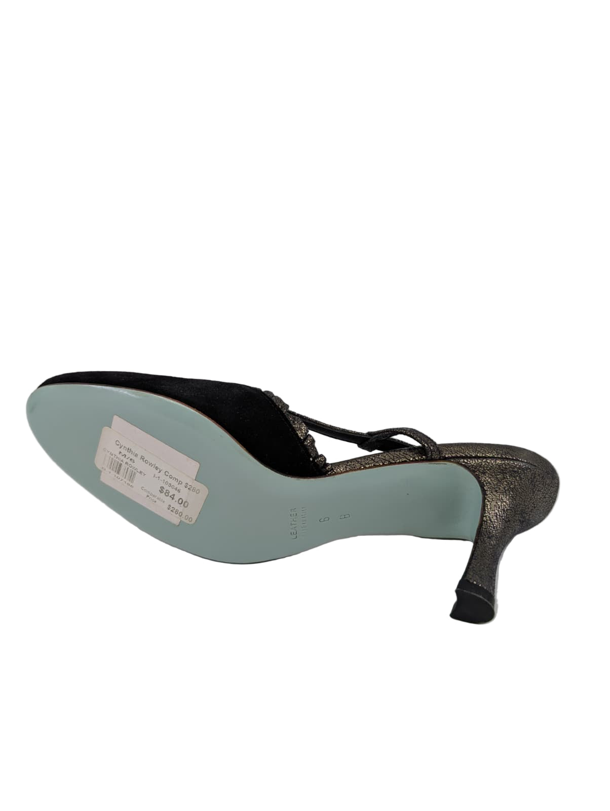 Tweed Black Suede Cynthia Rowley Slingback Pumps