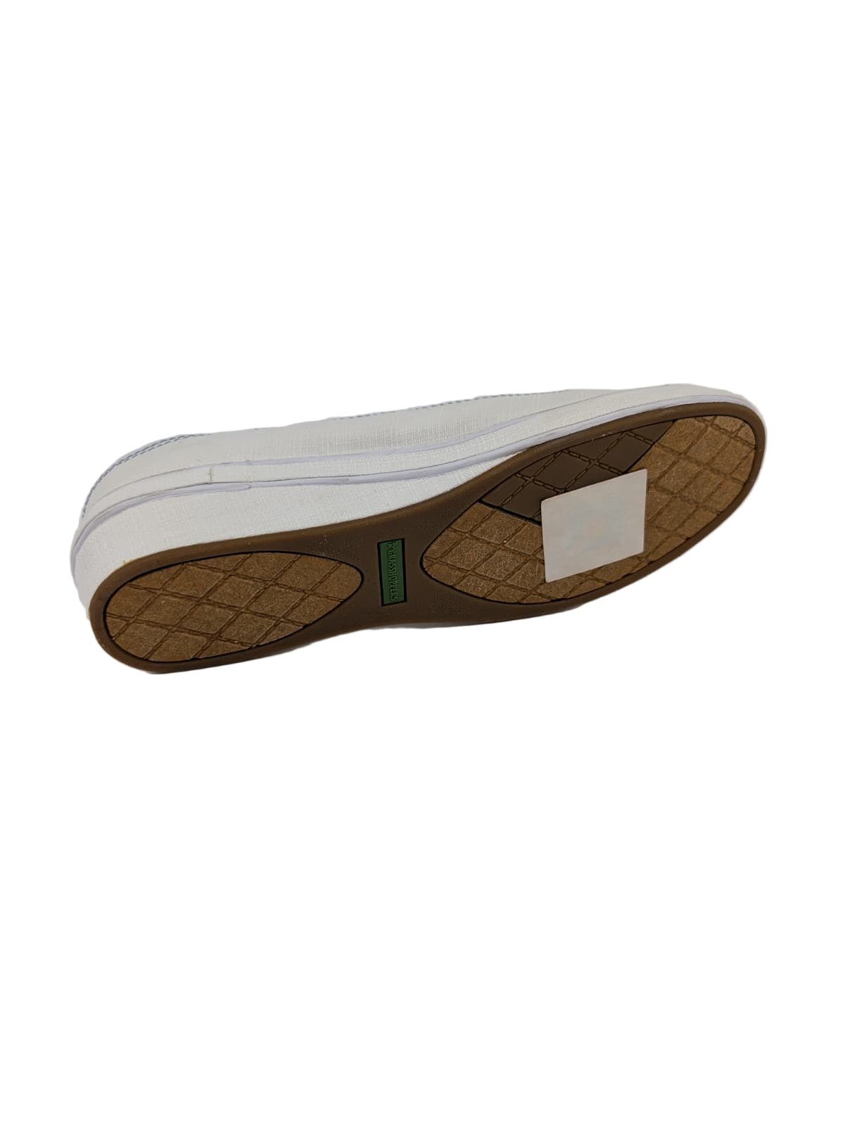 Nantucket White Fabric Grasshoppers Flats
