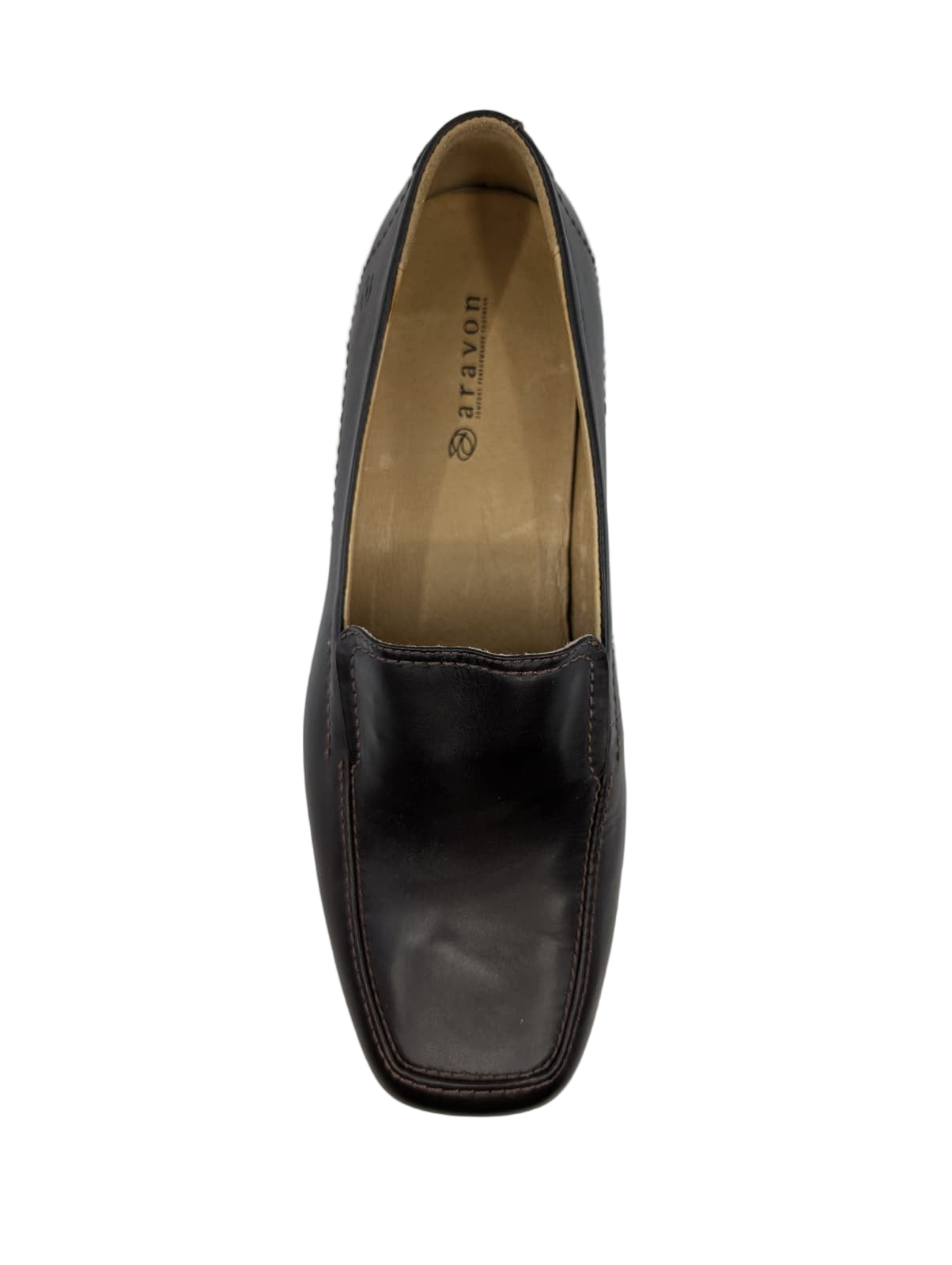 Erica Black Leather Aravon Loafers
