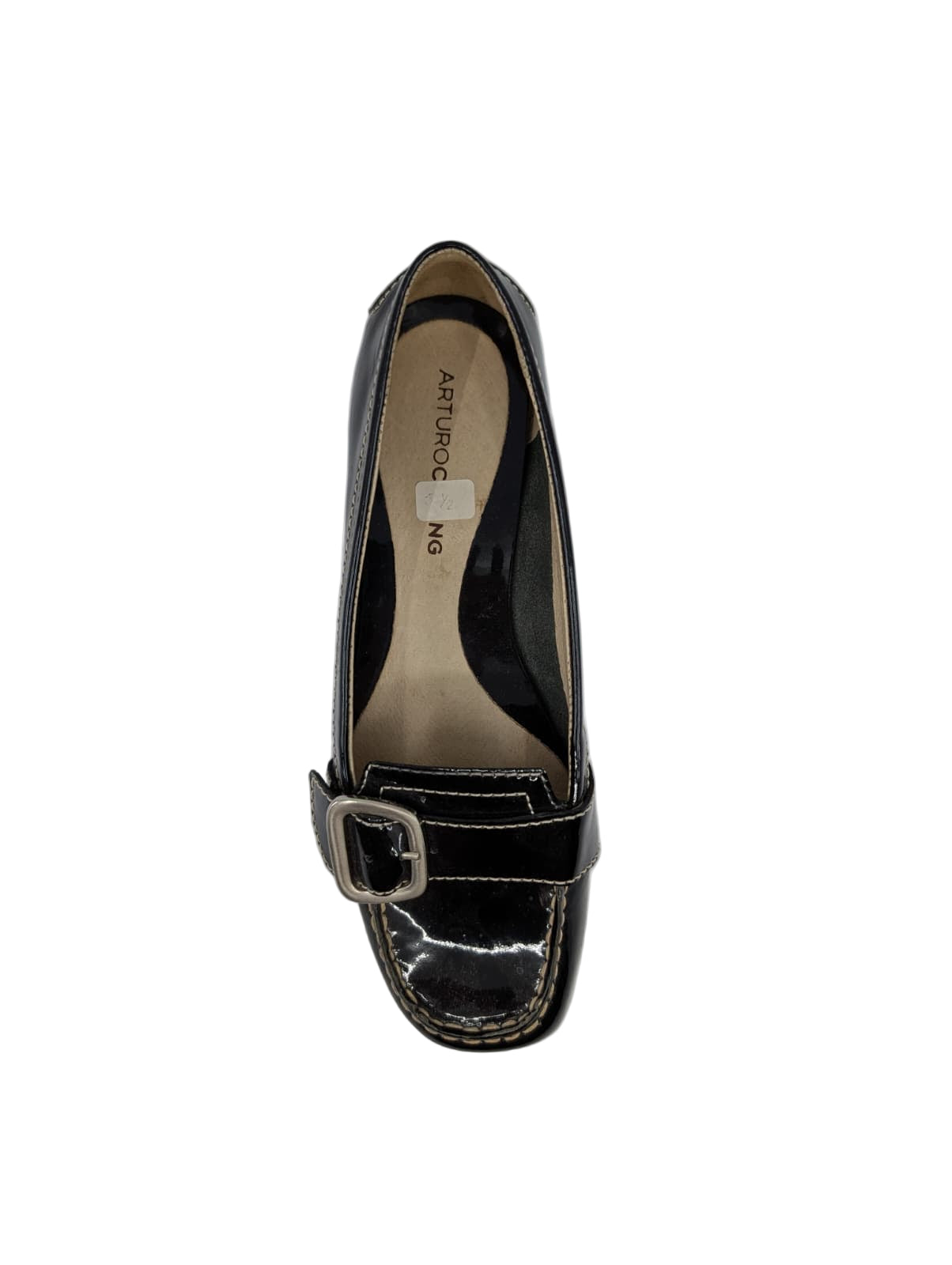 Christy Black Patent Leather Arturo Chiang Loafers