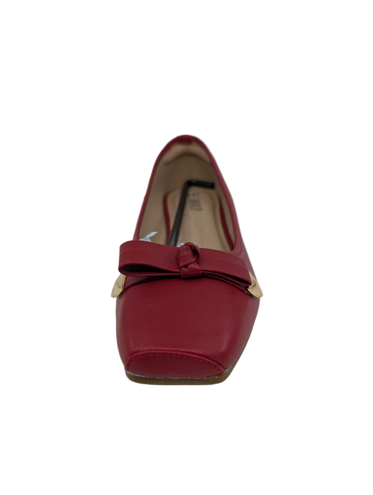 Sandalup Red Synthetic Ballerina Flats