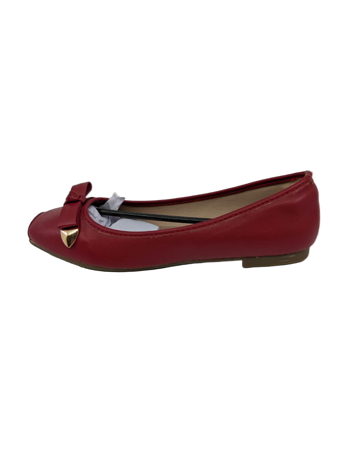 Sandalup Red Synthetic Ballerina Flats