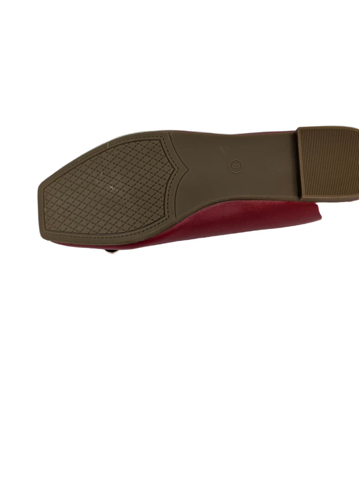 Sandalup Red Synthetic Ballerina Flats