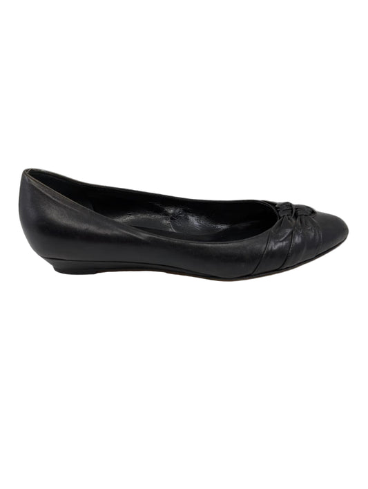 Loeffler Randall Black Leather Flats