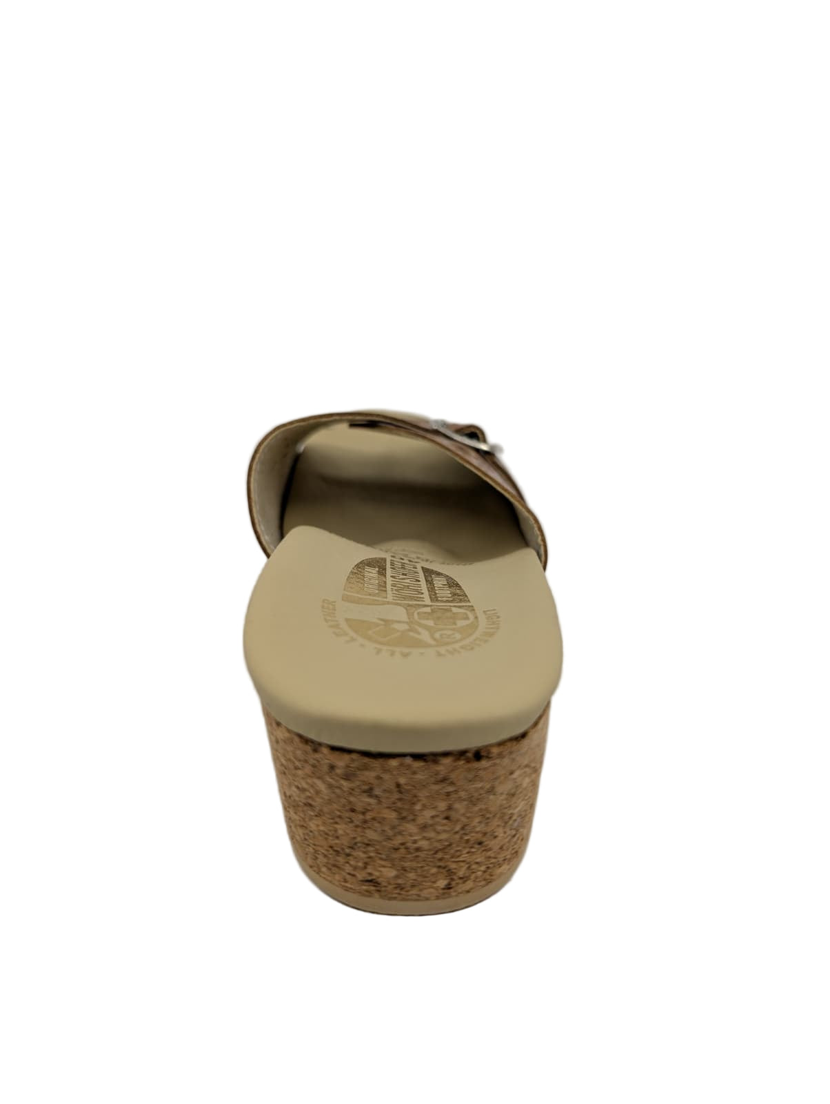 Worishofer Fussbettung Camel Leather Slides Sandals