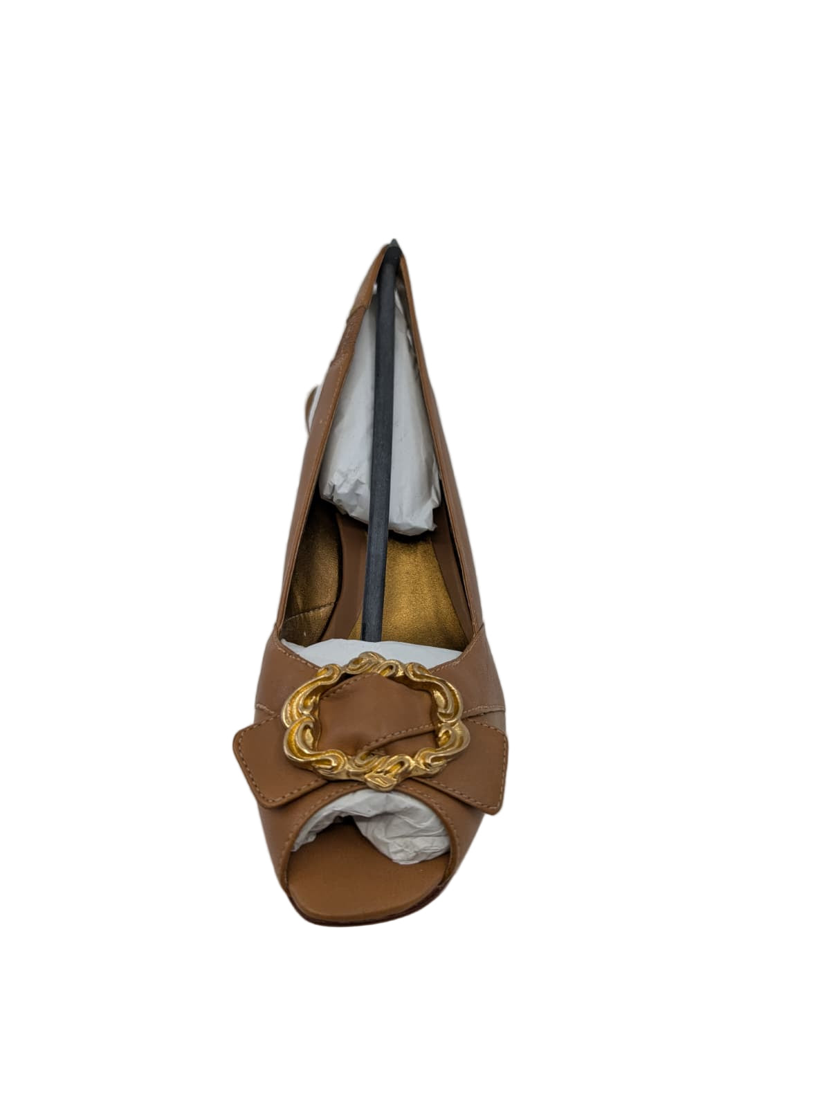 Keyed Tan Leather Arturo Chiang Wedge Sandals