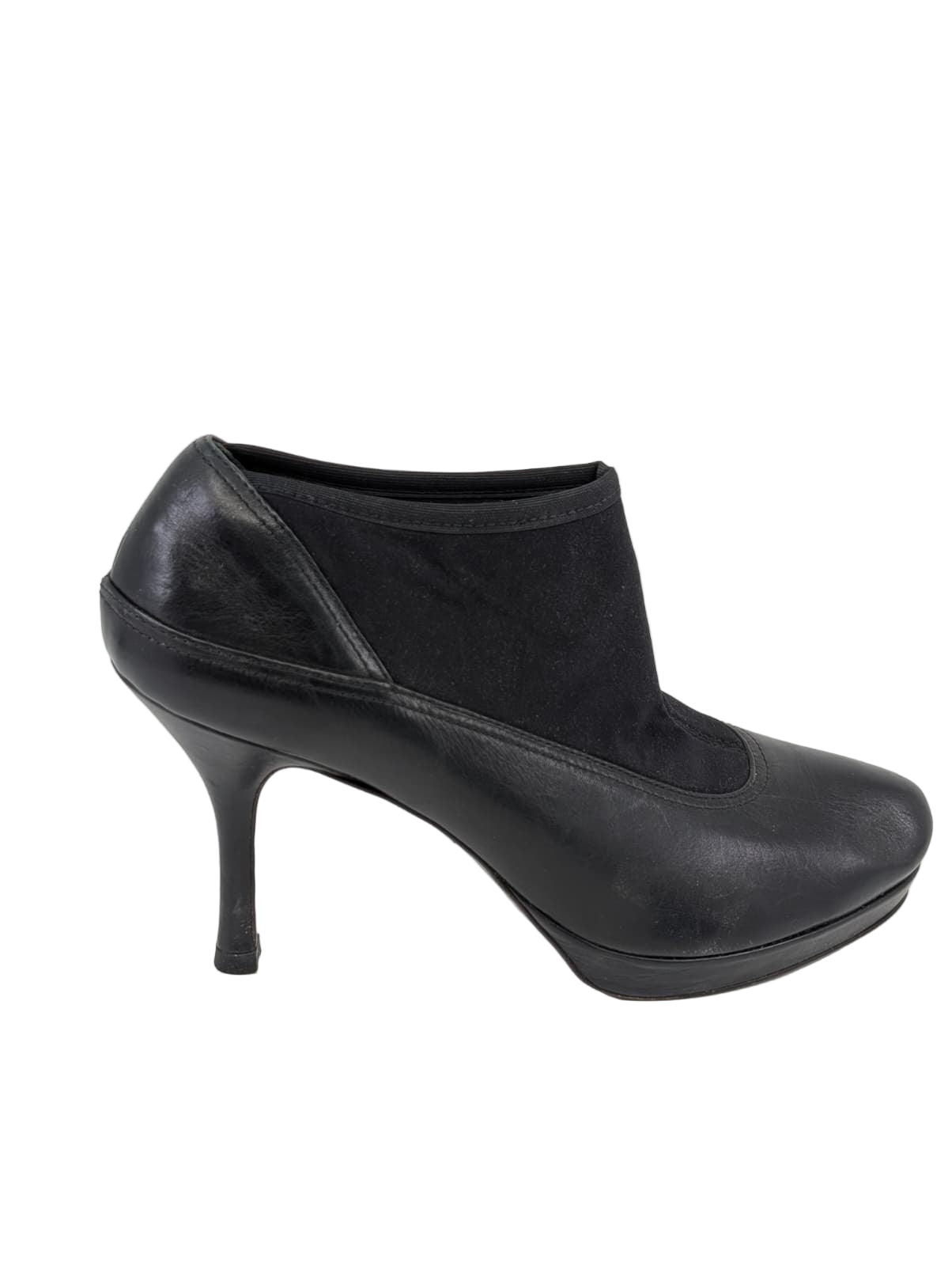 Amalfi Black Leather Ankle Boots