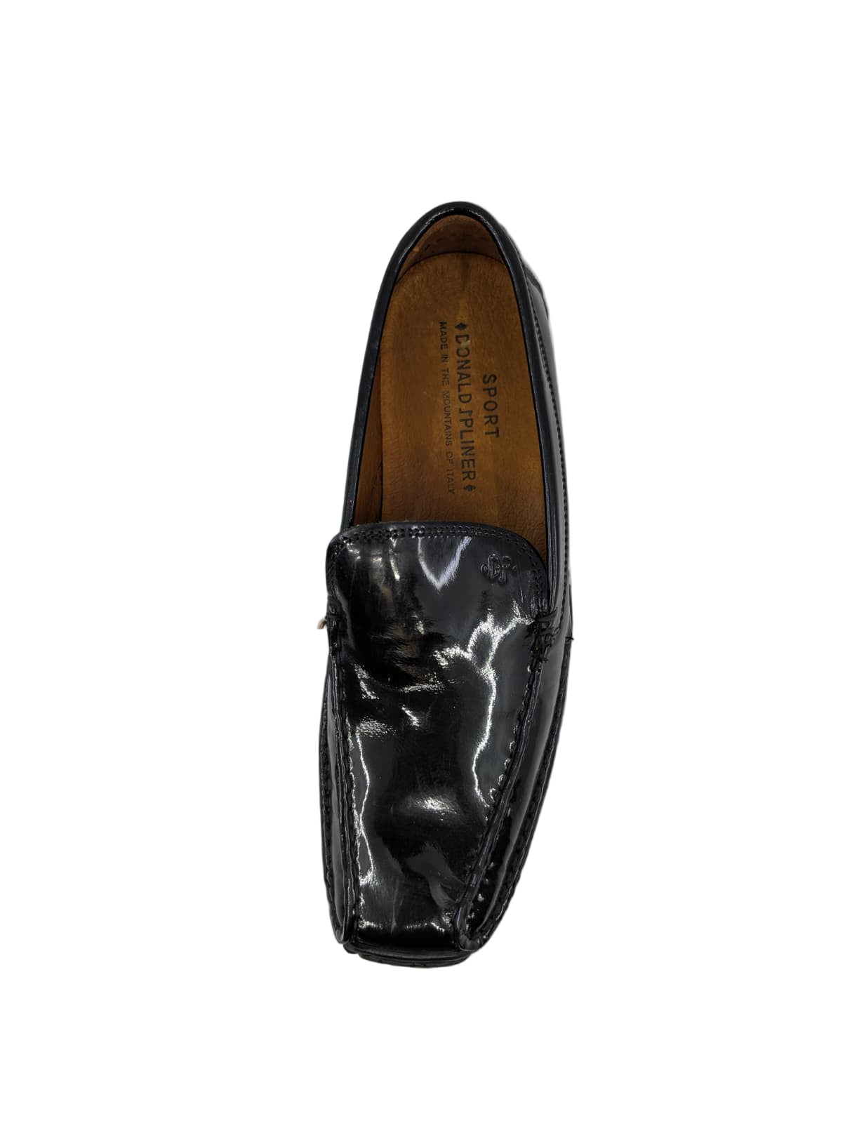 Driven Black Patent Leather Donald Pliner Loafers