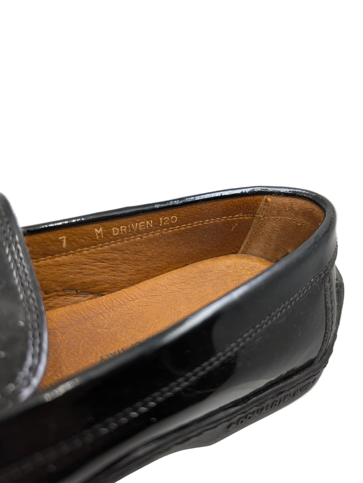 Driven Black Patent Leather Donald Pliner Loafers