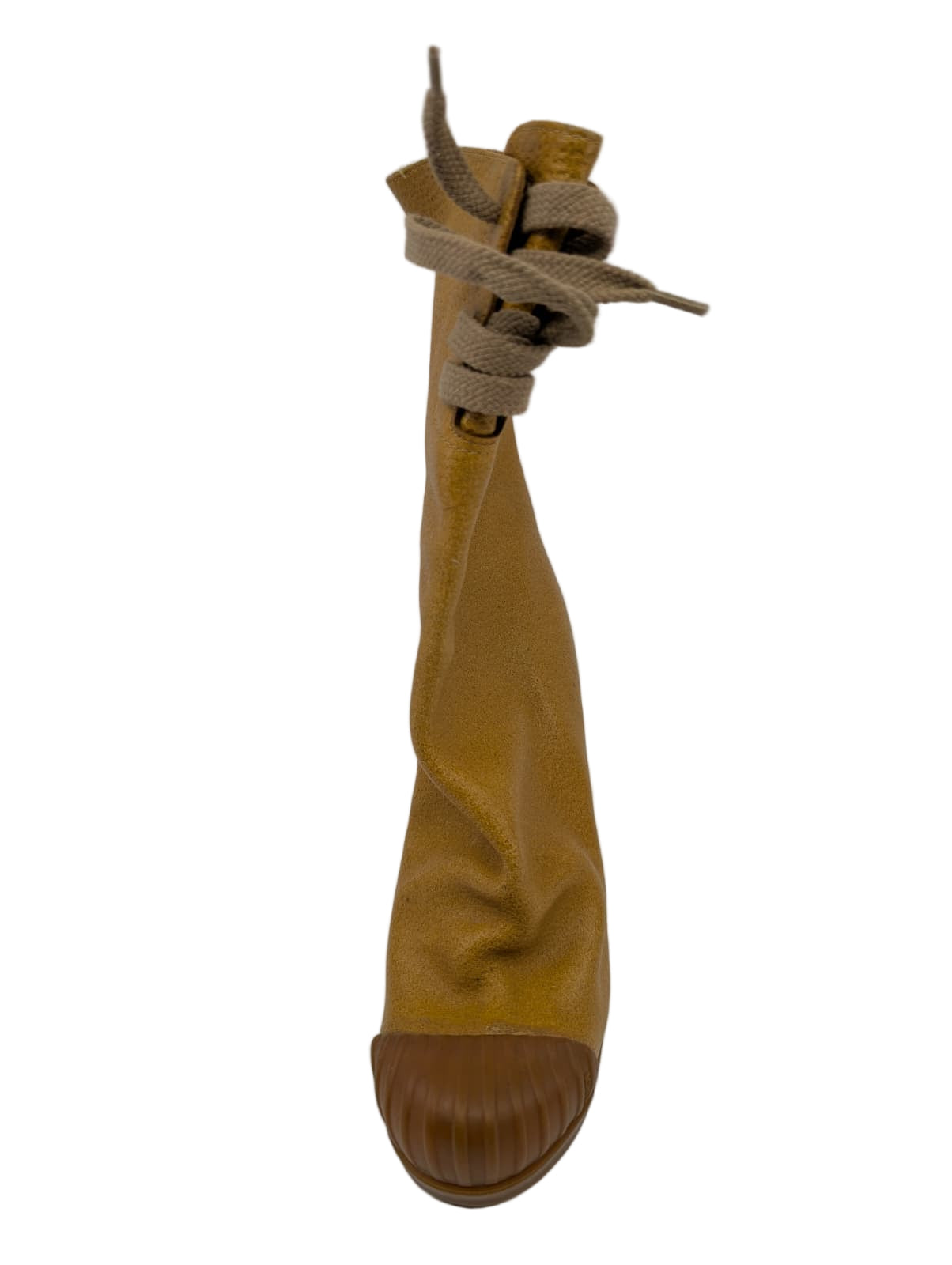 Fendi Yellow Leather Slipon Boots NO BOX