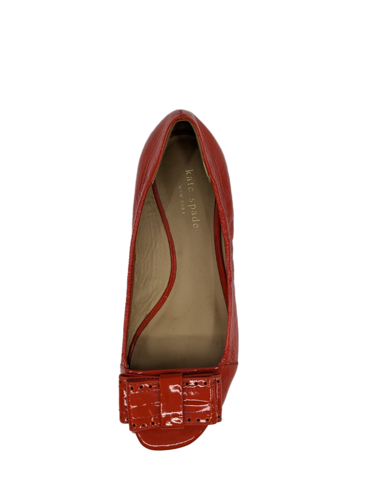 Kate Spade Red Patent Leather Ballet Flats