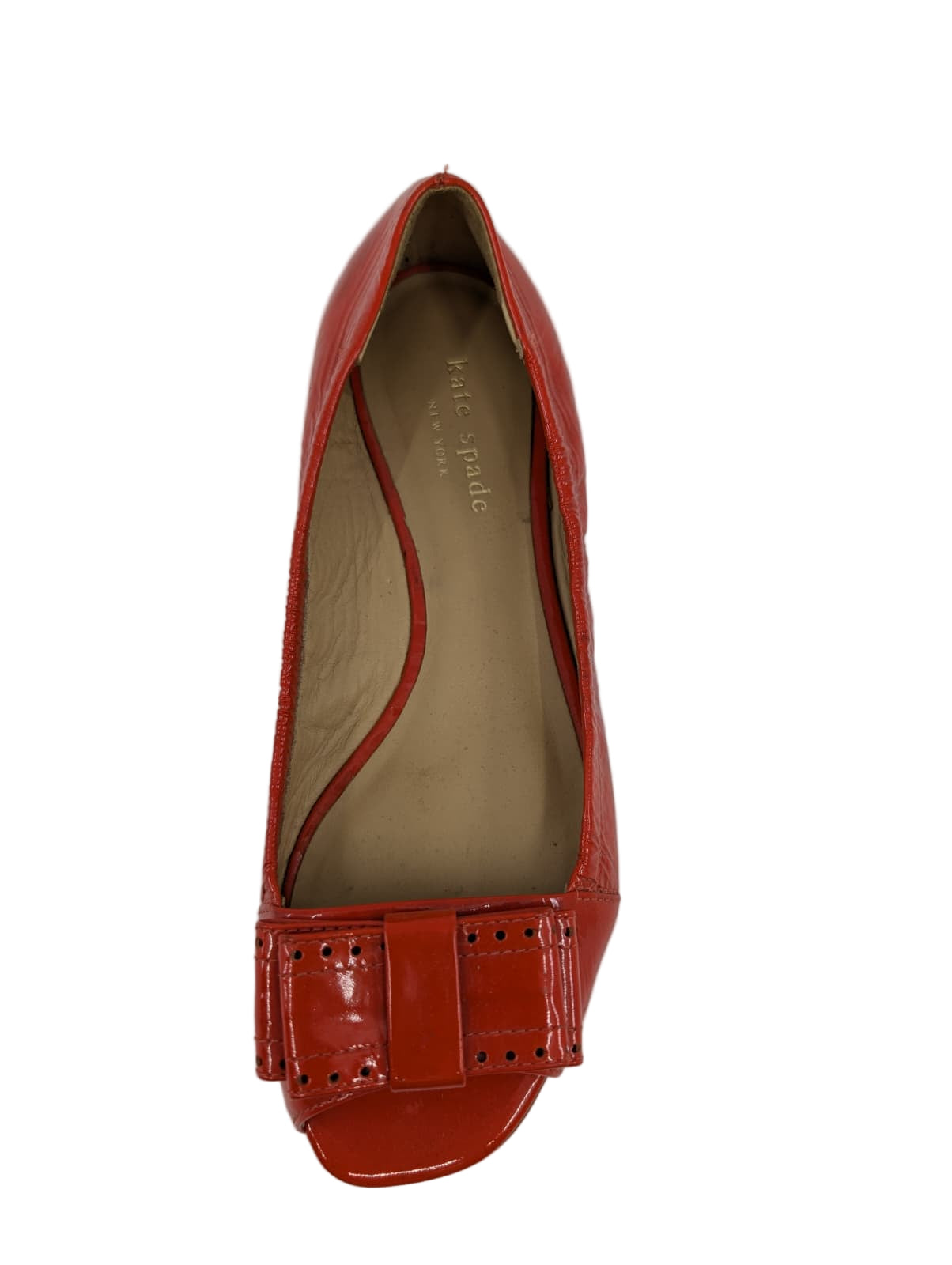 Kate Spade Red Patent Leather Ballet Flats