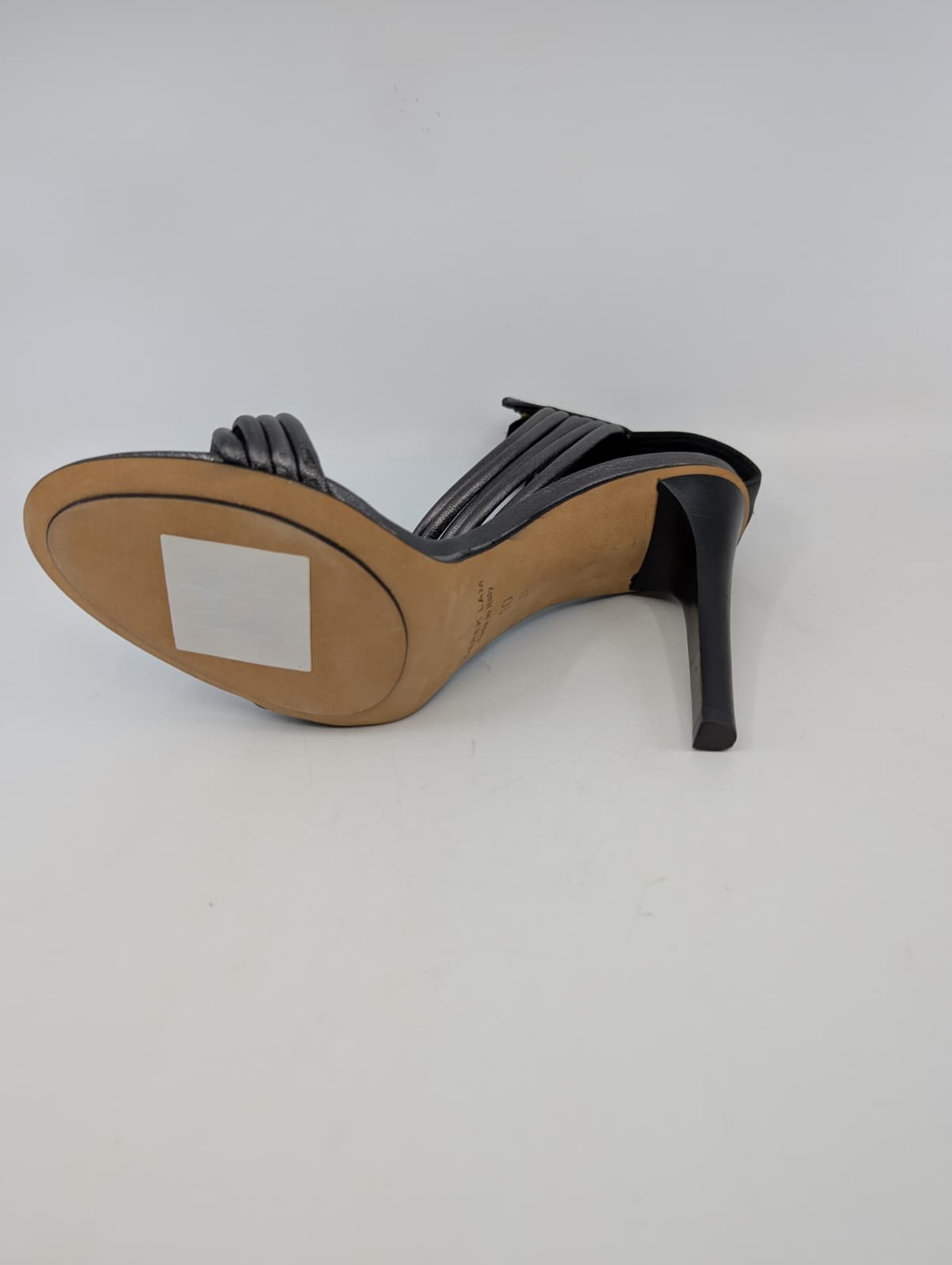 Fallon Asphalt Grey Leather Derek Lam Sandals