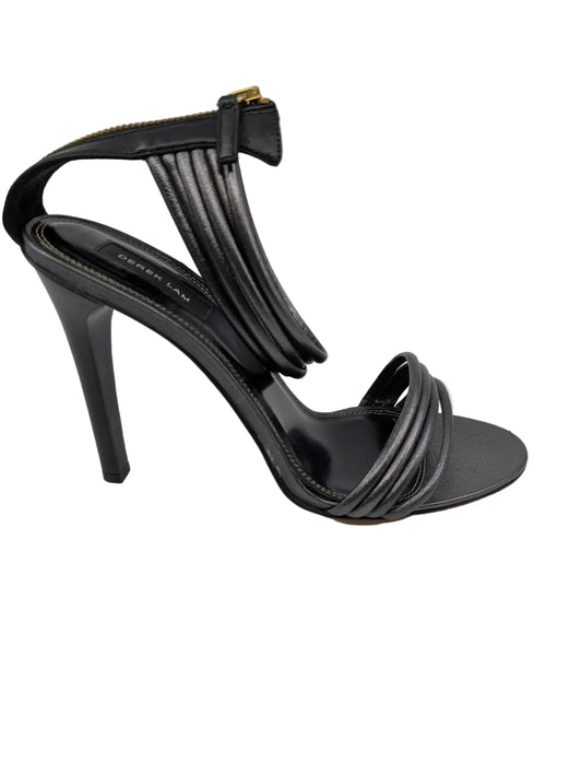 Fallon Asphalt Grey Leather Derek Lam Sandals