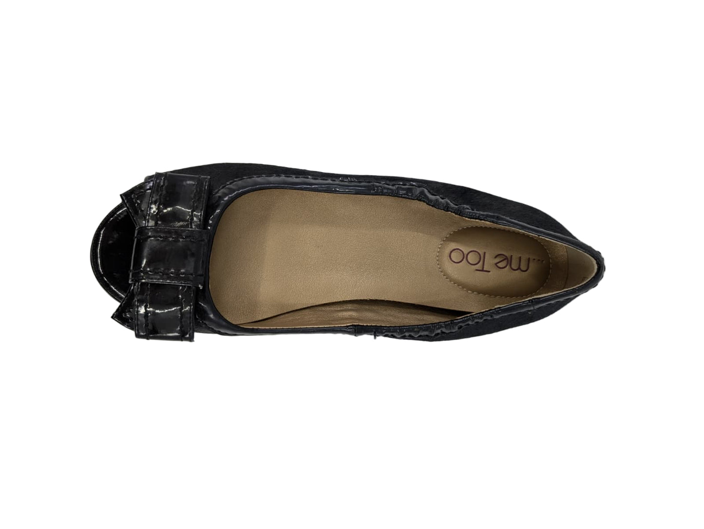 Franny Black Calf Hair Me too Flats