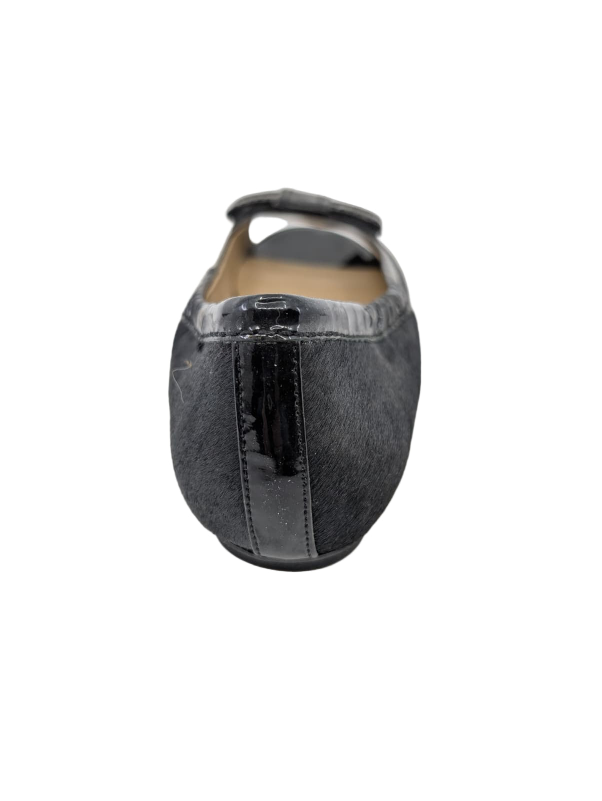 Franny Black Calf Hair Me too Flats