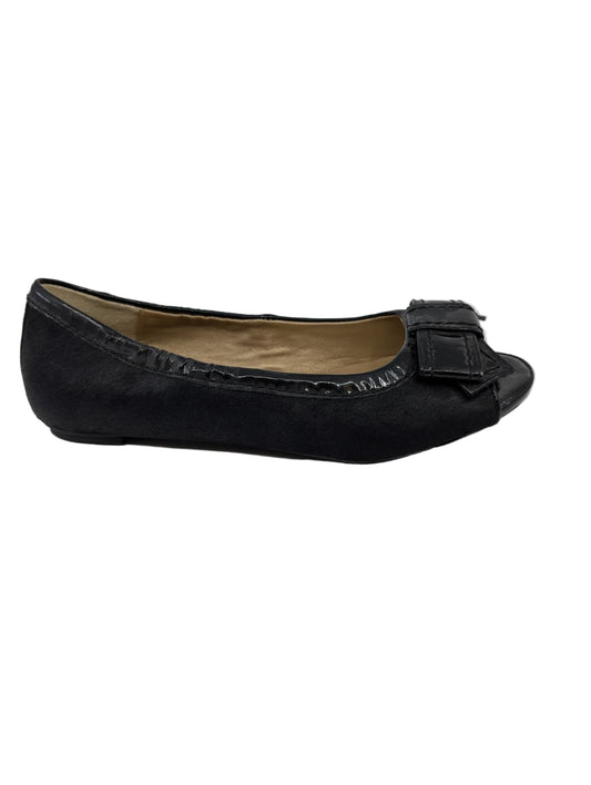 Franny Black Calf Hair Me too Flats