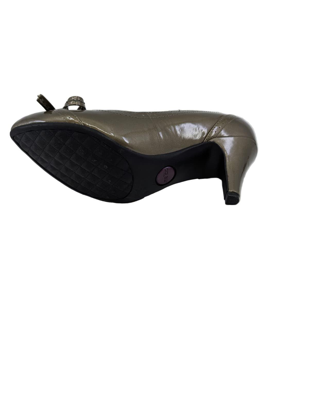 Cici2 Gray Patent Me Too Pumps