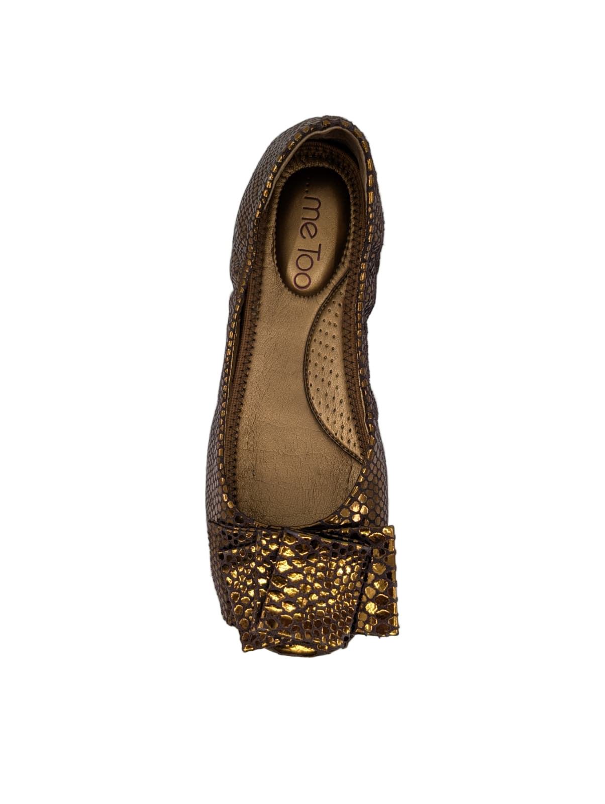 Me Too Women's Lilyana Copper Bronze Leather Flat