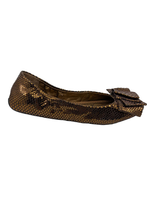 Me Too Women's Lilyana Copper Bronze Leather Flat