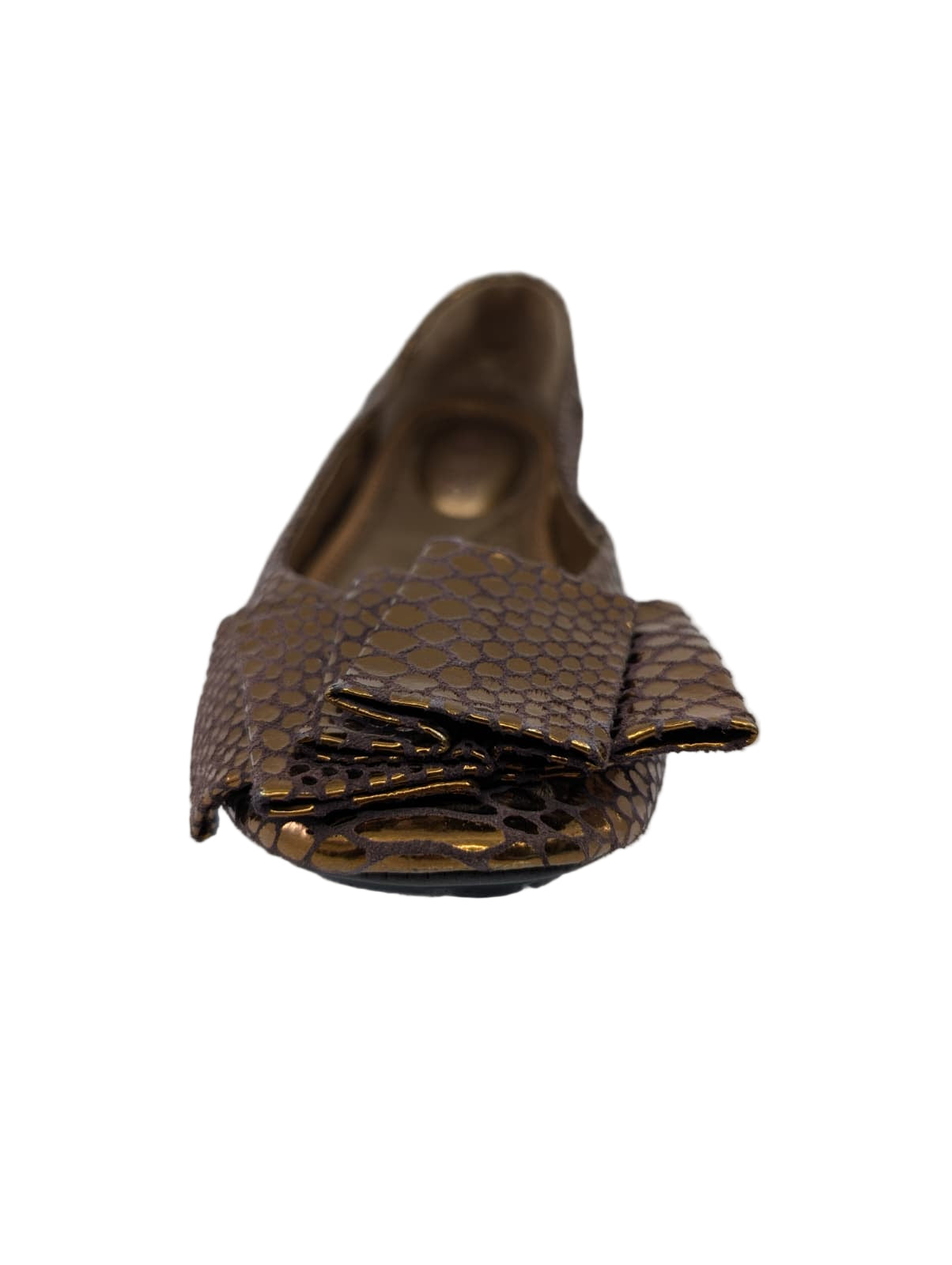 Me Too Women's Lilyana Copper Bronze Leather Flat