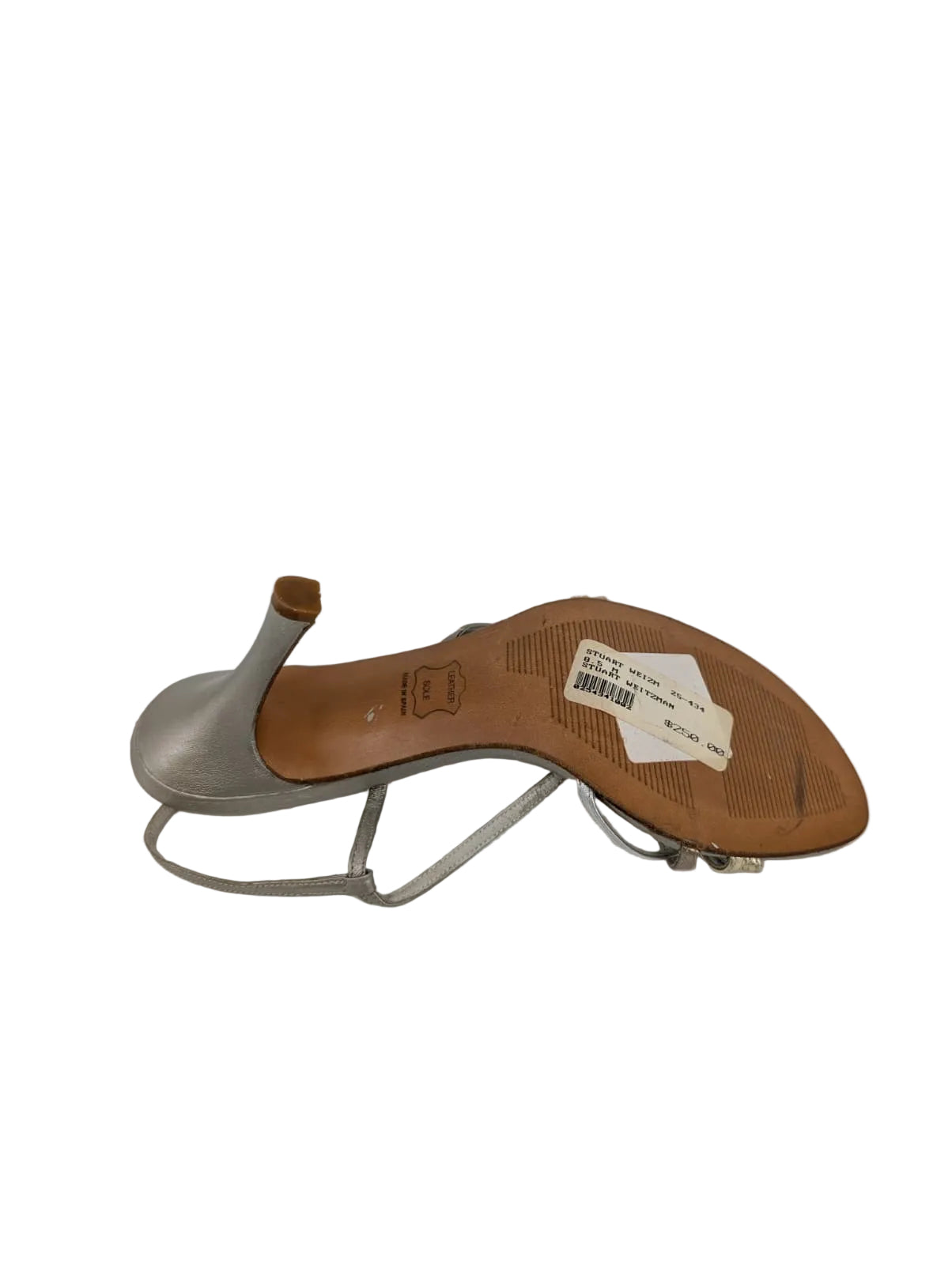 Stuart Weitzman Silver and Gold Strappy Sandals