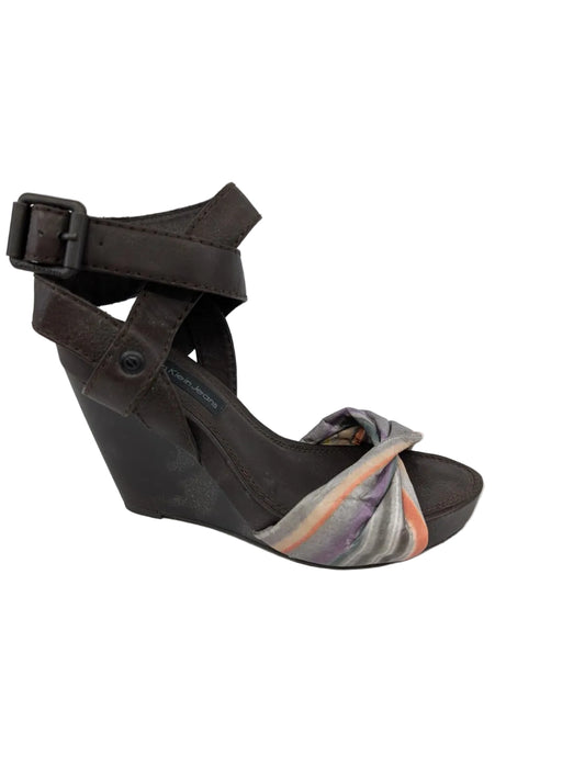 Hope Brown Multicolor Calvin Klein Jeans Wedge Sandals