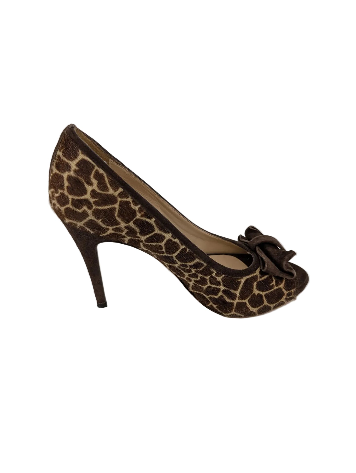 Cheri Giraffe Calfhair Delman Pumps