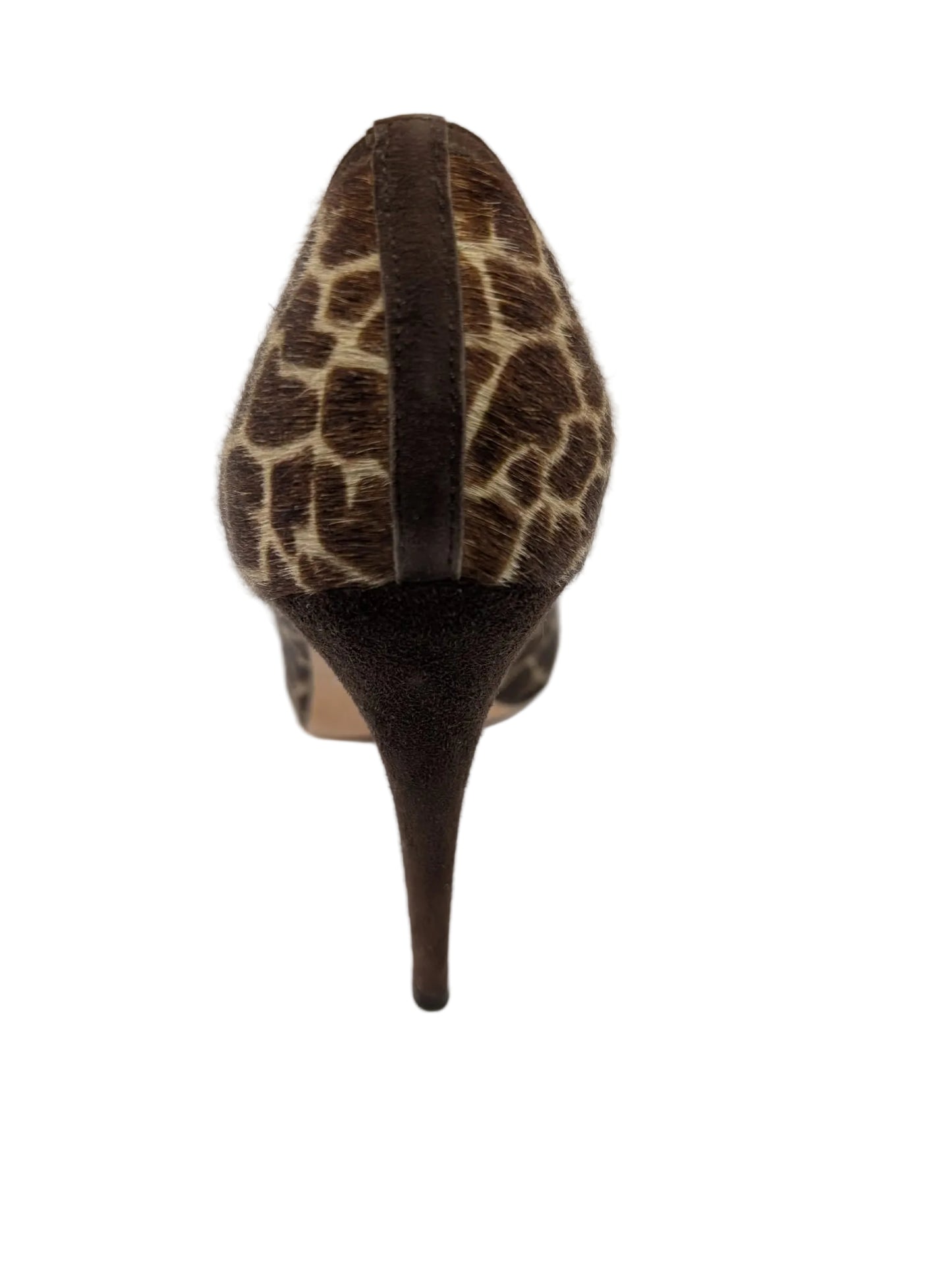 Cheri Giraffe Calfhair Delman Pumps