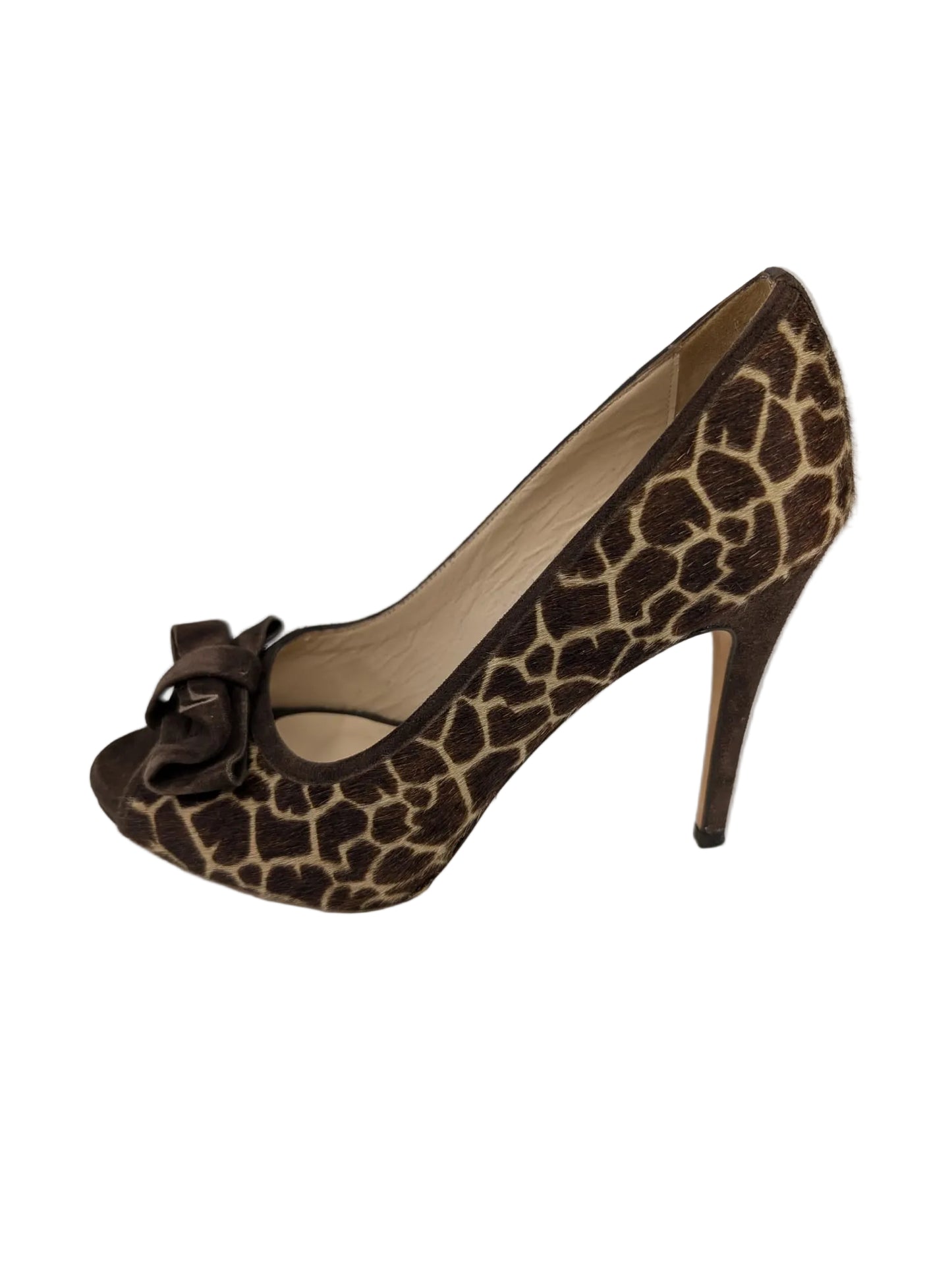 Cheri Giraffe Calfhair Delman Pumps
