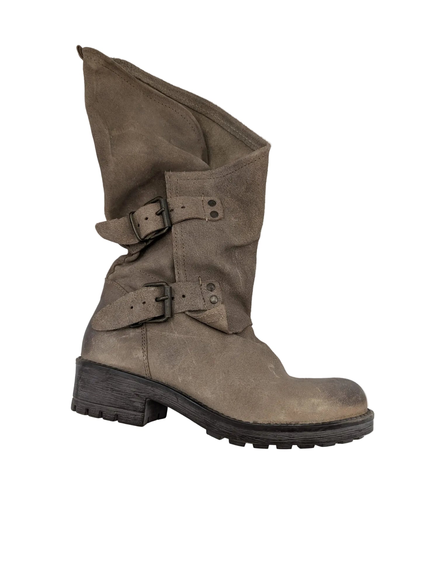 Alida Beige Coolway Biker Boot