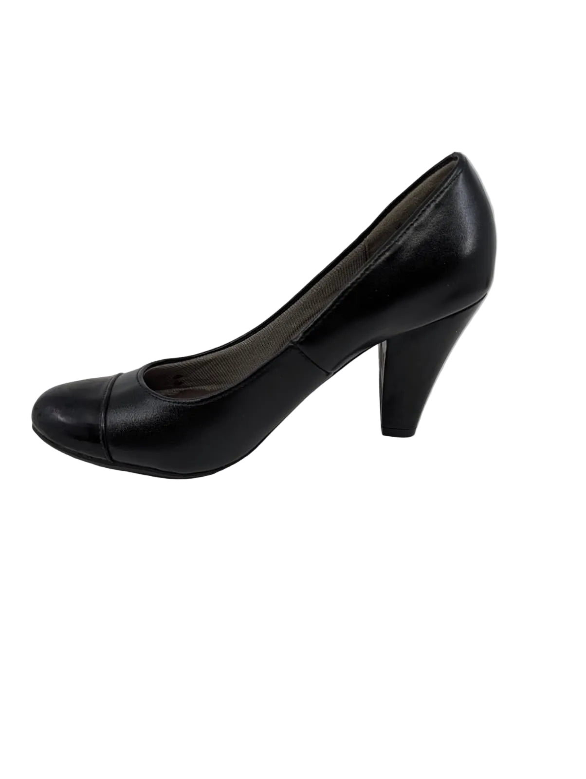 Bright Black Life Stride Pumps