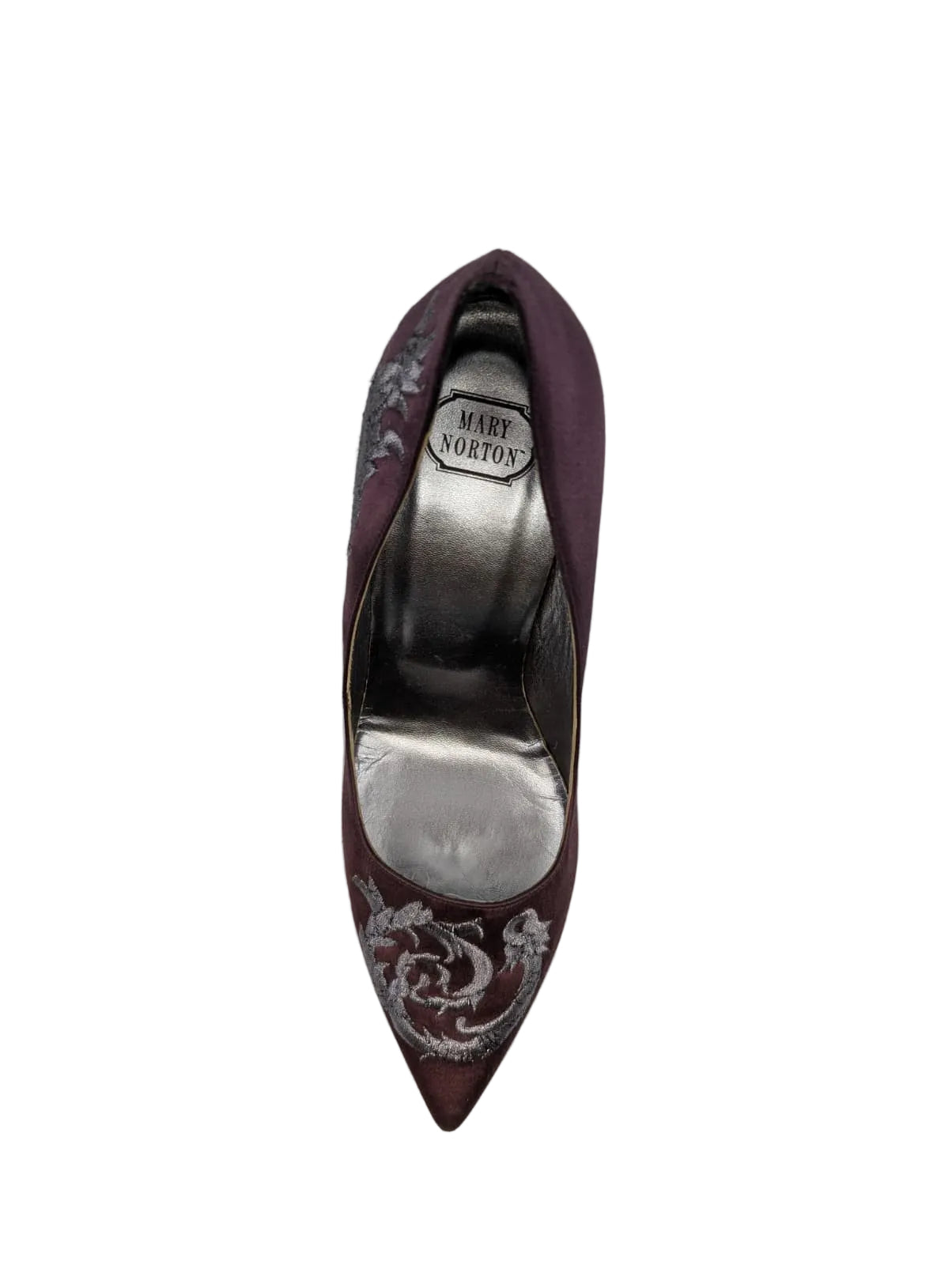 Mary Norton Purple Satin Pumps