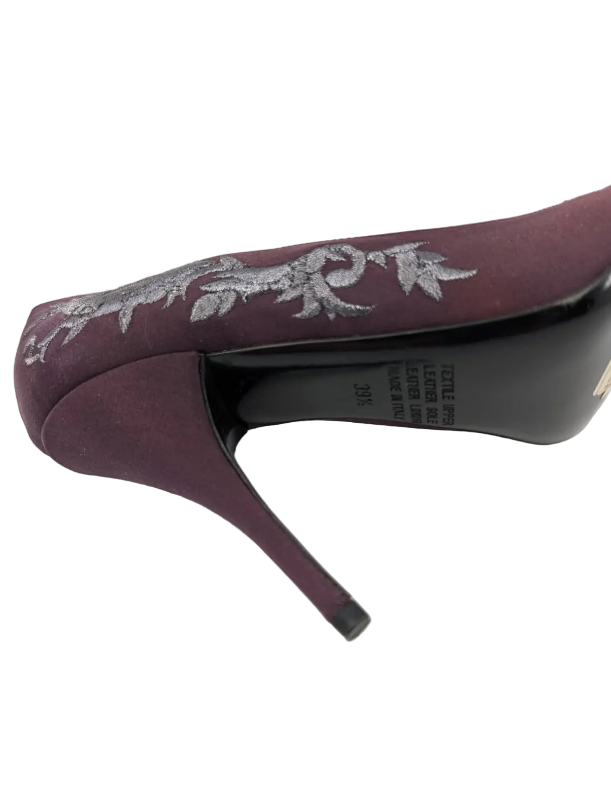 Mary Norton Purple Satin Pumps