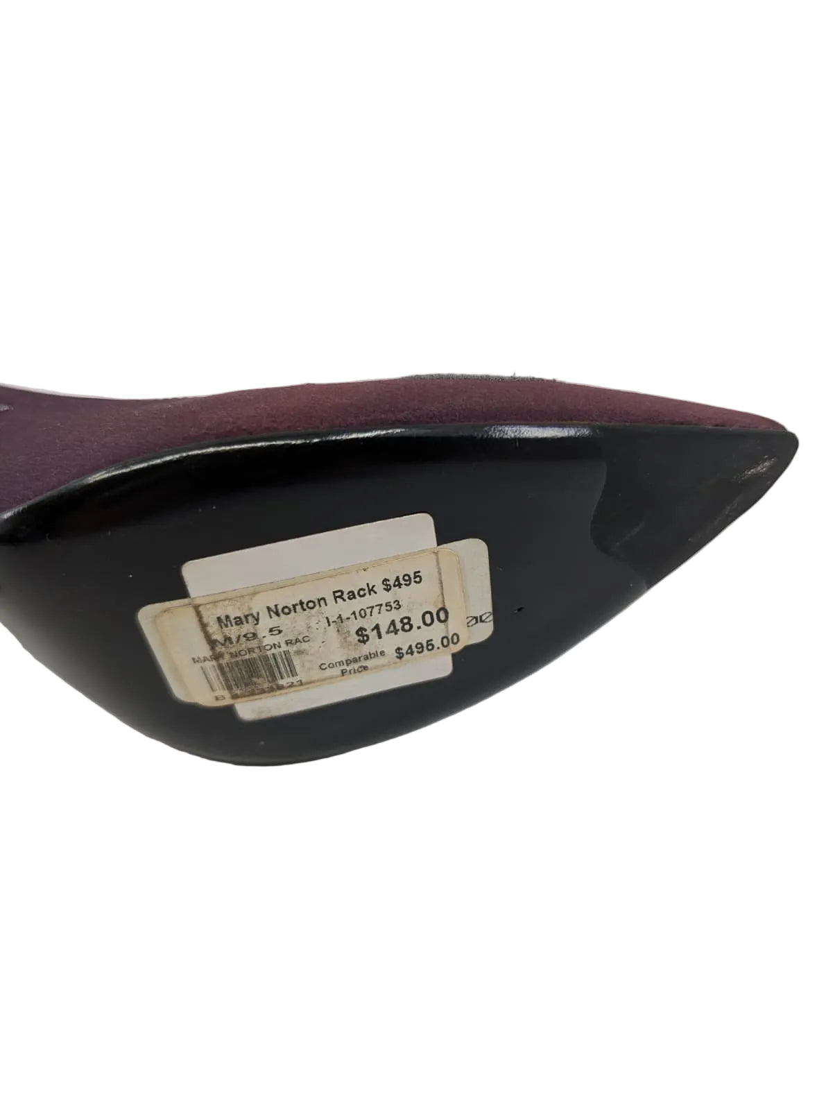 Mary Norton Purple Satin Pumps