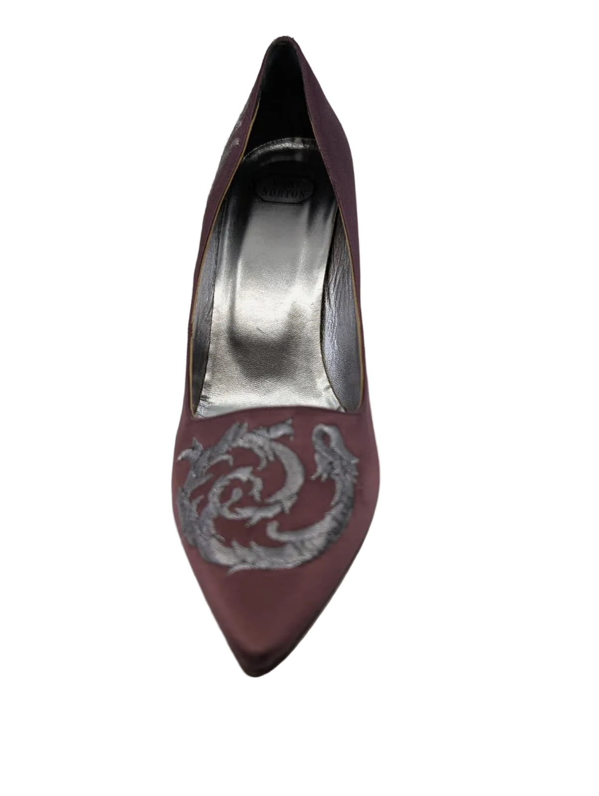 Mary Norton Purple Satin Pumps