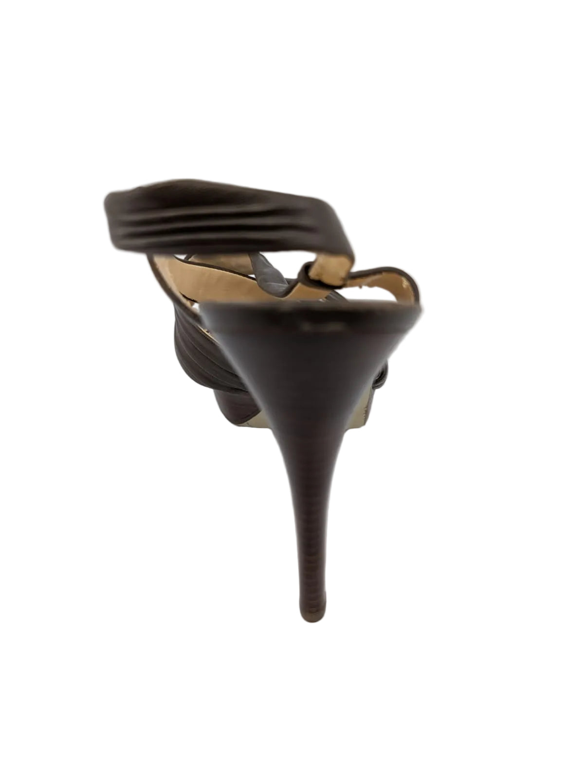 Guess Brown Leather Platform Sandals