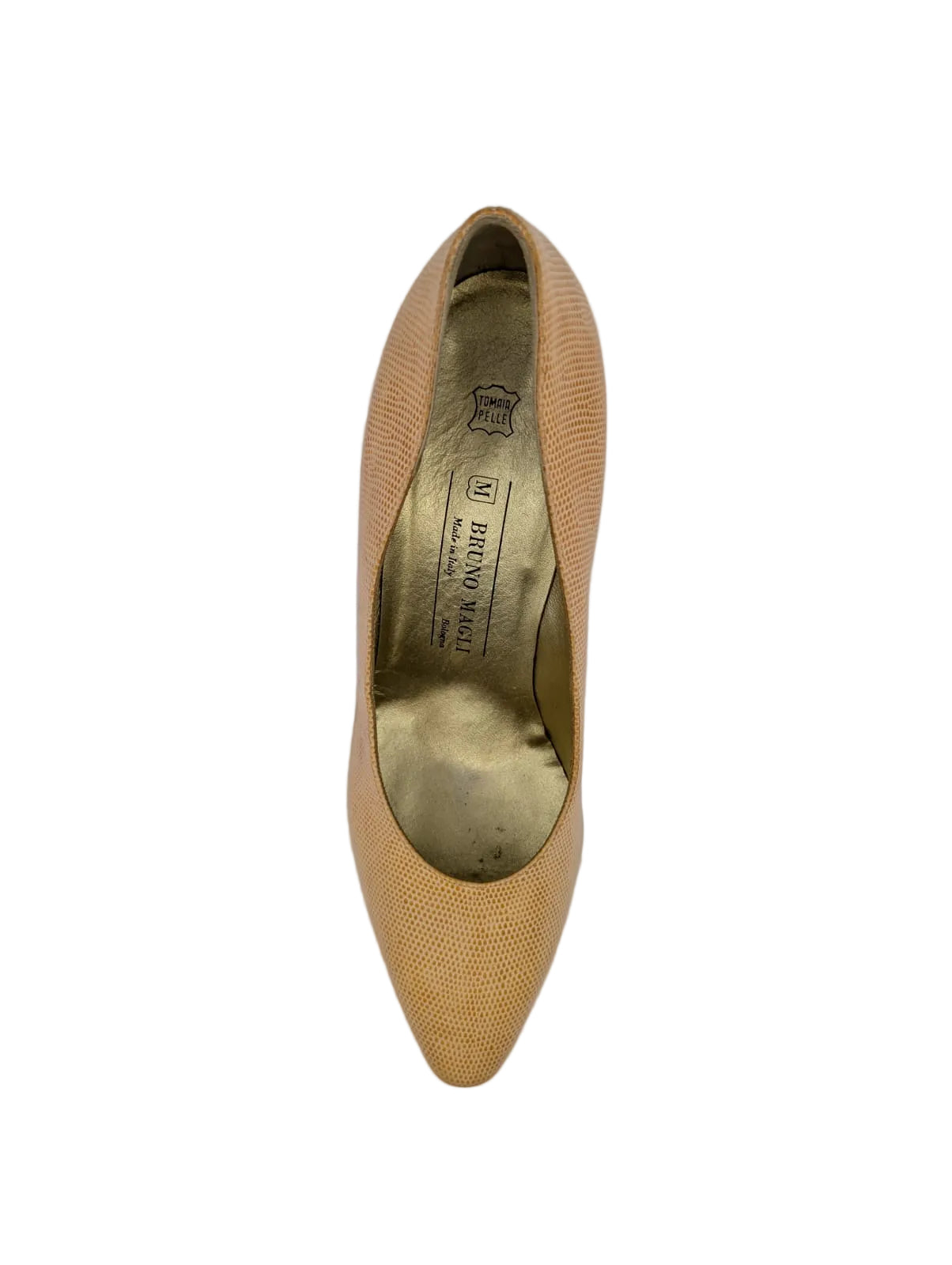 Bruno Magli Orange Leather Pumps
