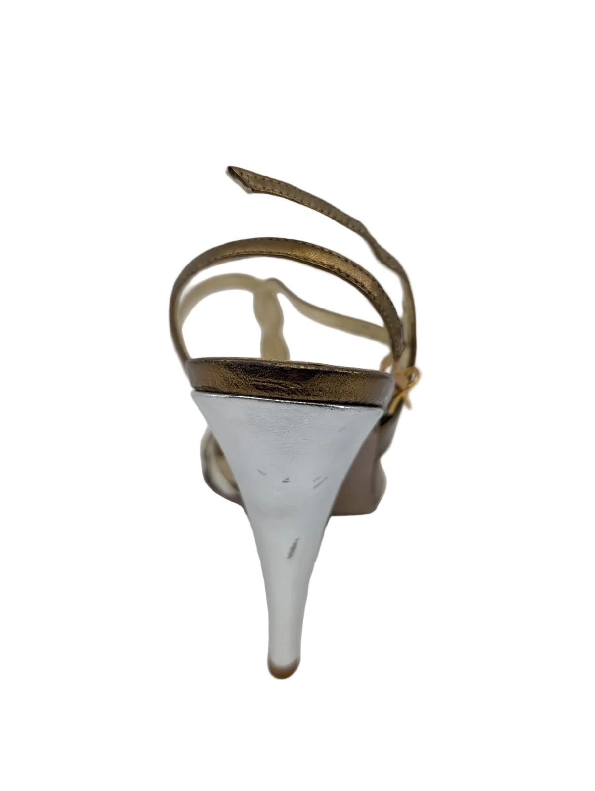 Gold and Silver Leather Claudia Ciuti Sandals